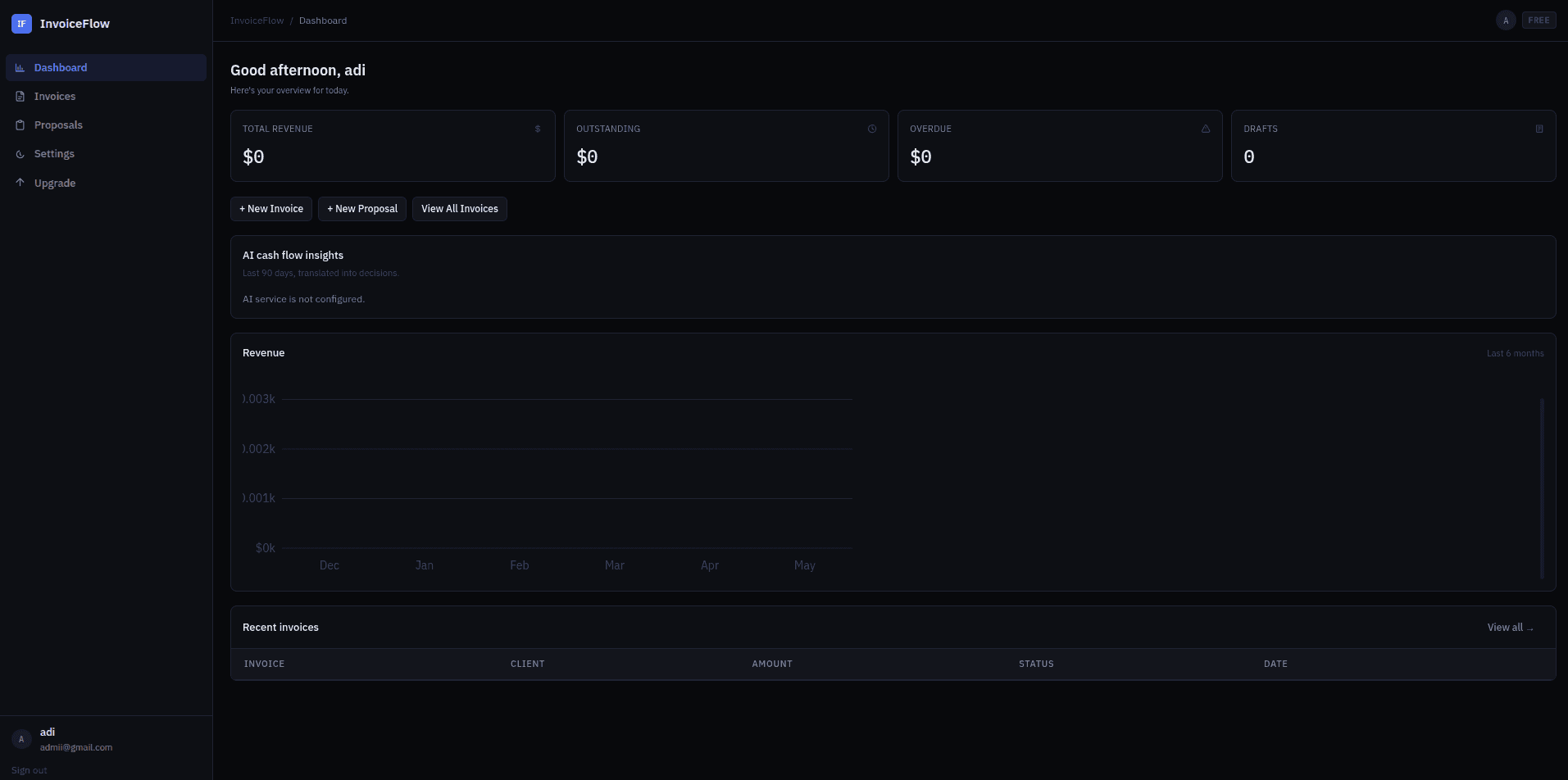 InvoiceFlow screenshot 1